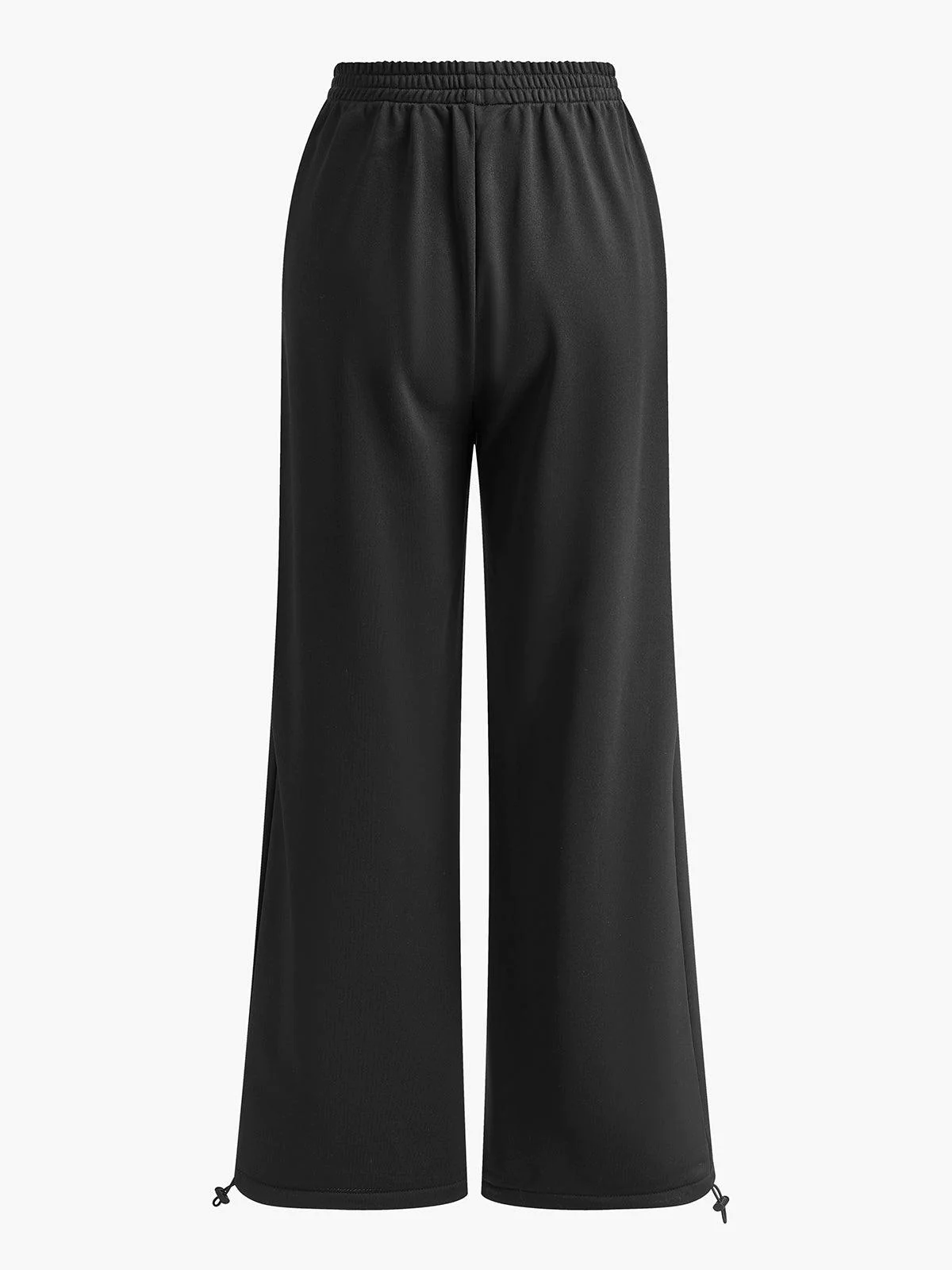 Drawstring Side Contrast Striped Pants